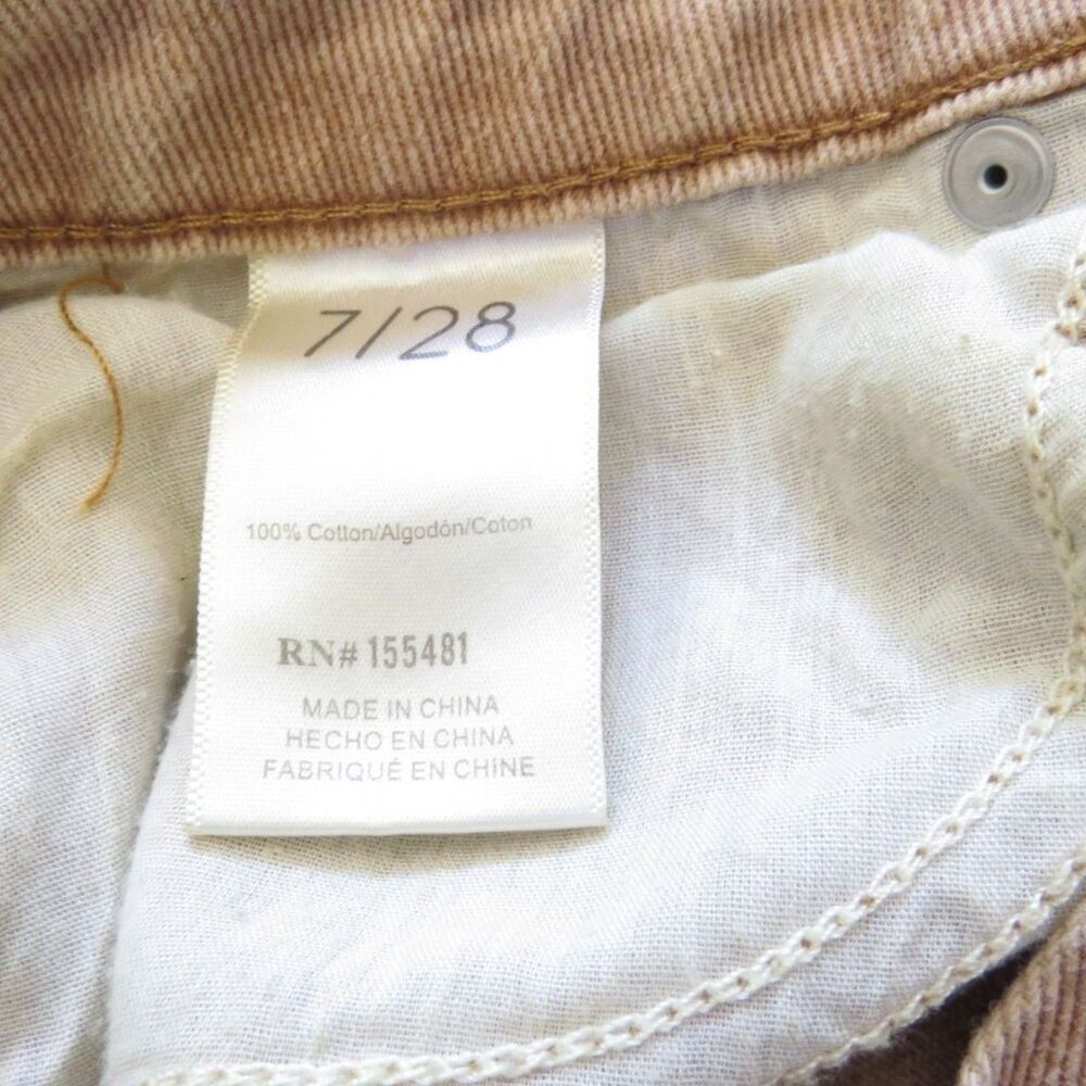 Simple Society Denim Shorts Hi Rise Frayed Hem Tan 7/28" Festival EUC - Picture 10 of 10